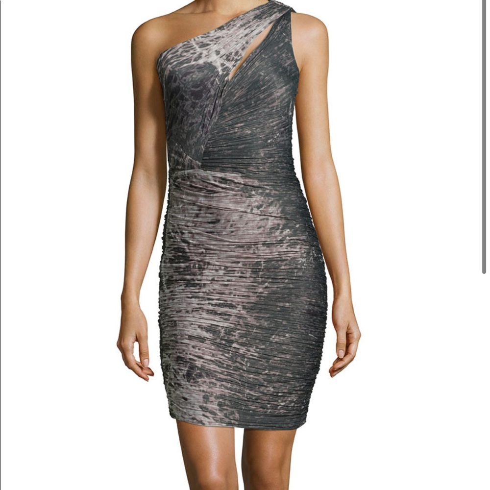 NWT Halston Heritage rouched dress